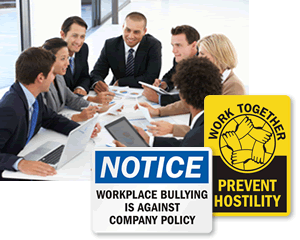 Workplace No Bullying Signs