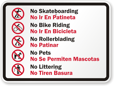 No-Skateboarding-Bilingual-Sign-K-7520.gif