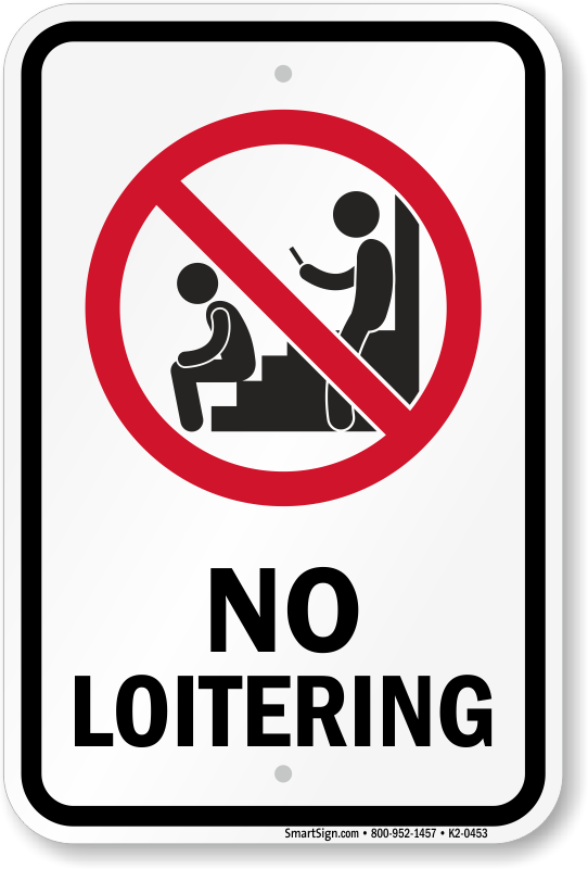 No Loitering Signs Free PDF Downloads