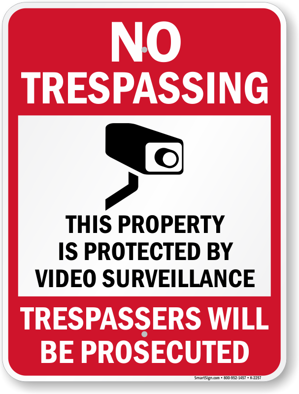 Free No Trespassing Signs - Download and Print image