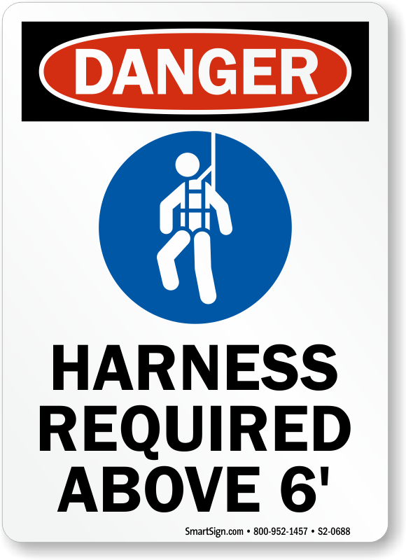 Safety Harness Signs