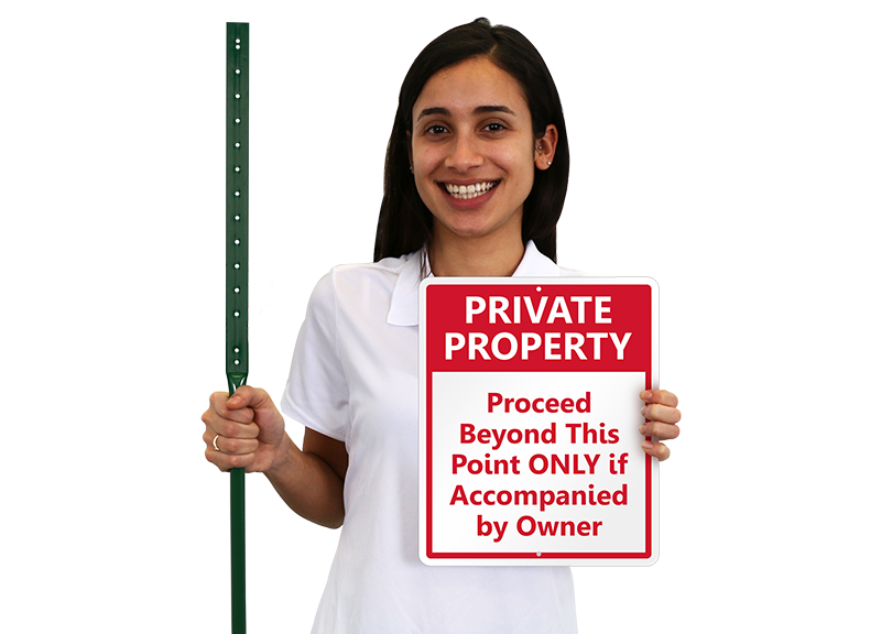 Custom Private Property Sign Custom LawnBoss Sign