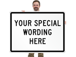 Road Traffic Custom Horizontal Signs Template