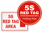 5S Red Tag Signs