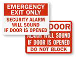 Alarm Will Sound If Door Is Opened