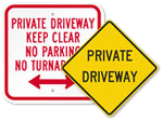All Driiveway Signs