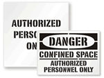 Authorized Personnel Only Stencils