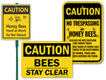 Bee Safety Signs