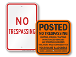 No Trespassing Signs