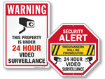Video Surveillance Signs