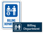 Billing Department Door Signs