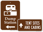 Campground Directional Signs