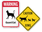 Cat Crossing Signs