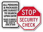 Checkpoint Signs