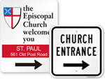 Church Entrance Signs