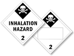 Class 2 Inhalation Hazard Placards