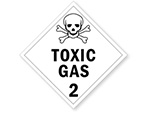 Class 2 Poison and Toxic Gas Placards