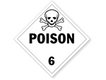 Class 6 Poison and Toxic Placards