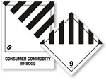 Class 9  Misc. Dangerous Goods Hazmat Labels