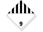 Class 9 Misc Dangerous Goods Placards