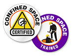 Confined Space Stickers