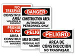 Bilingual Construction Signs