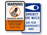Crime Watch Signs