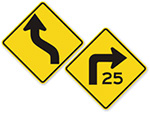 MUTCD Curve Signs
