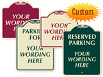 Custom Designer Parking Signs