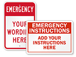 Custom Emergency Signs