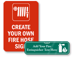 Custom Fire Extinguisher Signs