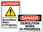 Demolition Signs