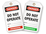 Do Not Operate Tags – by Department