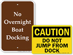 Dock and Pier Signs