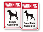 Warning Dog Breed Signs