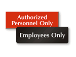 Employees Only Signs 