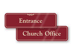 Church Office Door Signs