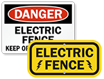 Electric Fence Signs