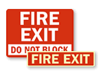 Fire Exit Door Signs