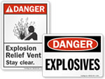 Explosives Signs