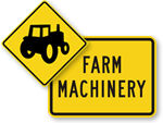 Farm Machinery Crossing Signs