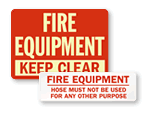 Fire Equipment Signs And Labels