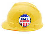 Flag Hard Hat Stickers for United States, Canada and Mexico
