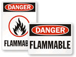 Flammable Material Signs