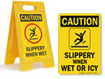 Slippery When Wet Signs