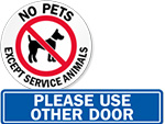 Glass Door Labels & Signs
