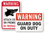 Guard Dog Keep Out Signs