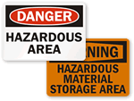 Hazardous Area Signs