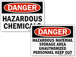 Hazardous Materials Signs