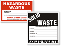 Hazardous Waste Labels